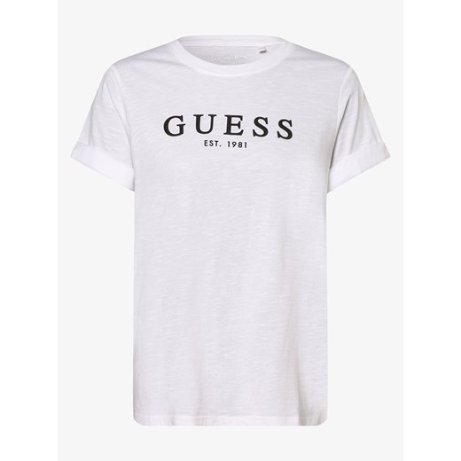 GUESS - T-shirt damski, biały Guess L vangraaf