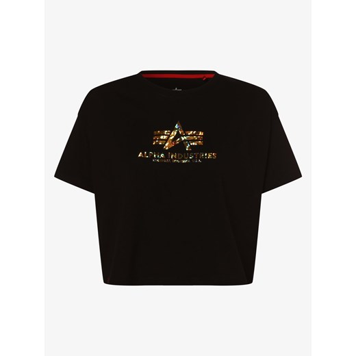 Alpha Industries - T-shirt damski, czarny Alpha Industries S vangraaf