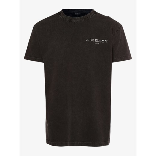 BE EDGY - T-shirt męski – BePaulus, czarny S wyprzedaż vangraaf