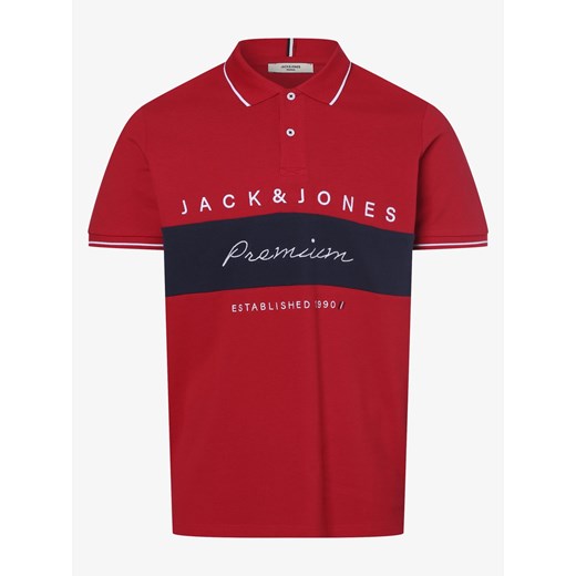 Jack & Jones - Męska koszulka polo – JPRBladuo, czerwony Jack & Jones S vangraaf