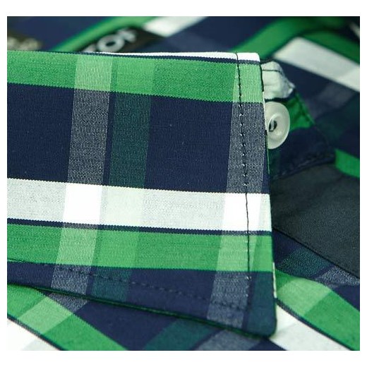 KRZYSZTOF koszula w kratę L 41-42 176/182 100% bawełna krzysztof zielony elegancki