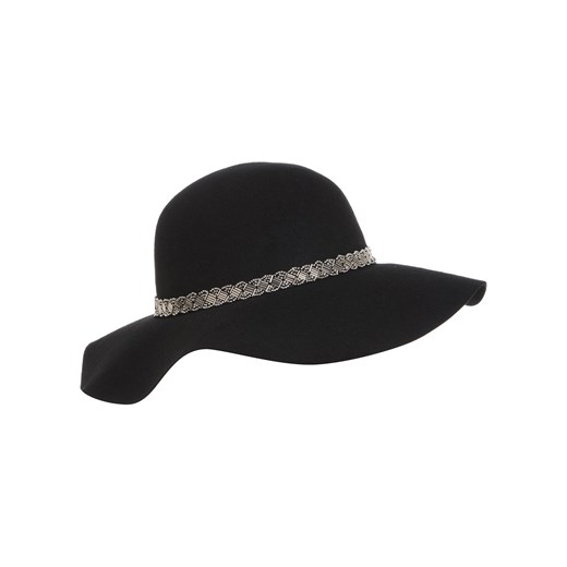 Black Embellished Floppy Hat miss-selfridge czarny 