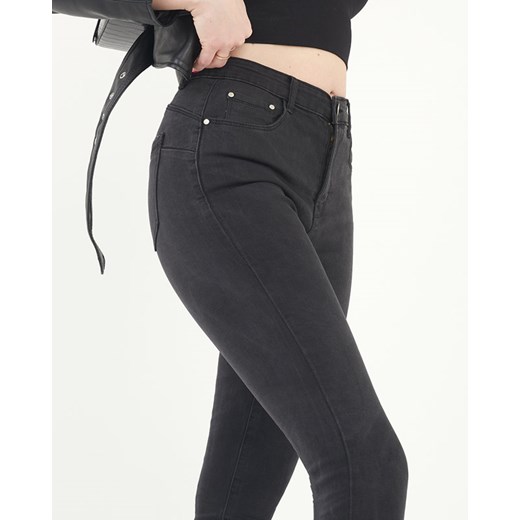 Czarne klasyczne jeansy damskie rurki - Odzież Royalfashion.pl M - 38 royalfashion.pl