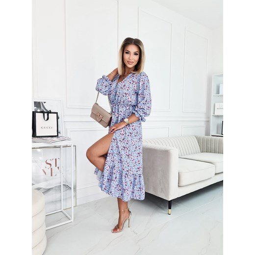 Sukienka Doris Niebieska łączka Fashionyou Uniwersalny Fashionyou