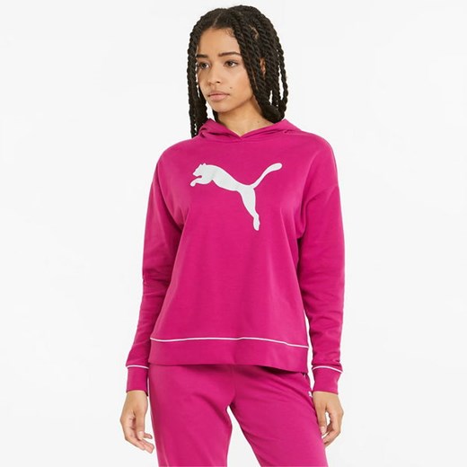 Puma bluza damska na jesień z napisami krótka w sportowym stylu 