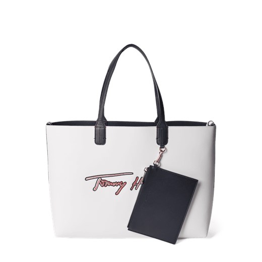 Torba shopper z wytłoczonym logo Tommy Hilfiger One Size Peek&Cloppenburg 