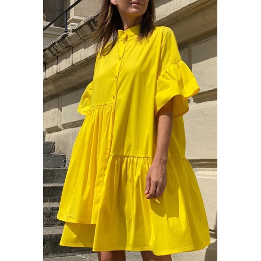 Sukienka MONTESORA YELLOW S okazja Ivet Shop