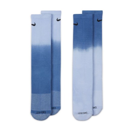 Klasyczne skarpety z amortyzacją Nike Everyday Plus (2 pary) - Wielokolorowe Nike XL Nike poland