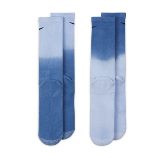 Klasyczne skarpety z amortyzacją Nike Everyday Plus (2 pary) - Wielokolorowe Nike S Nike poland