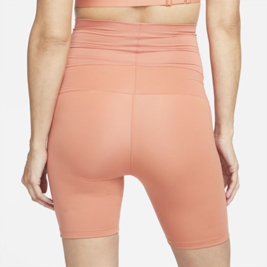 Damskie spodenki ciążowe Nike One (M) Dri-FIT 18 cm - Pomarańczowy Nike L Nike poland