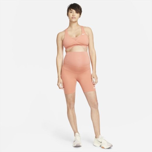Damskie spodenki ciążowe Nike One (M) Dri-FIT 18 cm - Pomarańczowy Nike L Nike poland