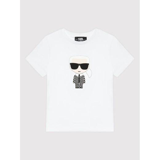 T-Shirt Z25337 M Biały Regular Fit Karl Lagerfeld 4Y MODIVO