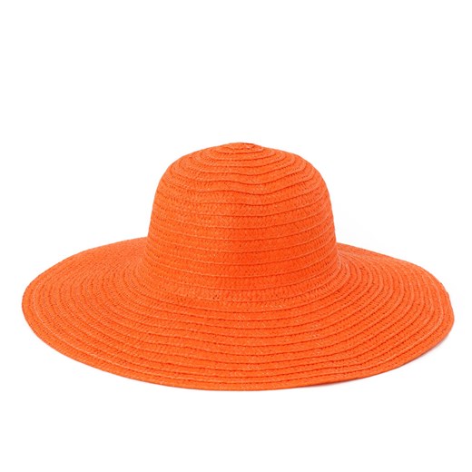 Damski kapelusz plażowy szaleo pomaranczowy kapelusz