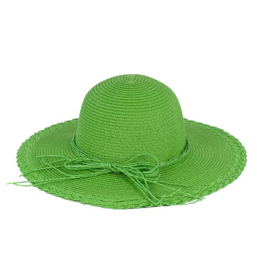 Kapelusz plecionka szaleo zielony kapelusz