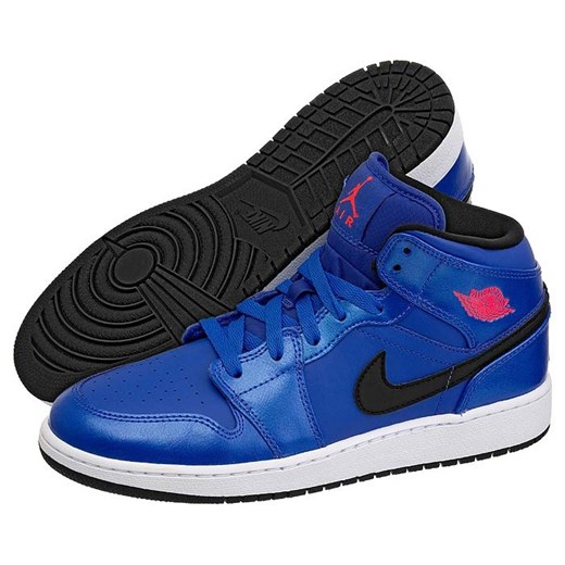 Buty Nike Air Jordan 1 Mid BG (NI531-c) butsklep-pl niebieski kolorowe