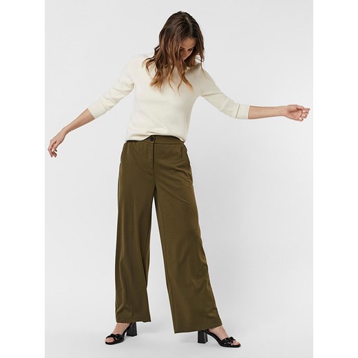 Spodnie "Berta" w kolorze khaki Vero Moda 42 okazja Limango Polska