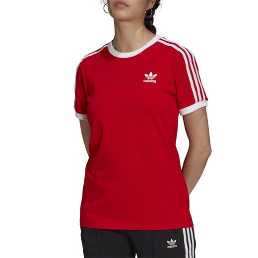 Panter acuut Krimpen Bluzka damska Adidas z bawełny sportowa z okrągłym dekoltem z krótkim  rękawem