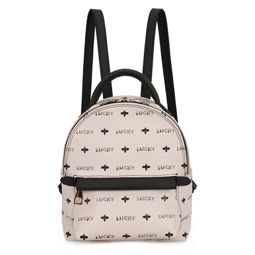 Plecak w kolorze kremowo-czarnym - 24 x 25 x 17 cm Lucky Bees onesize promocja Limango Polska