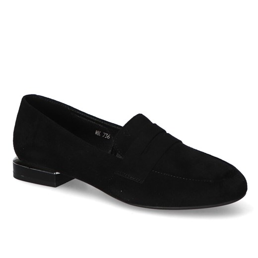 Mokasyny Sergio Leone MK736 Czarne MIC ze sklepu Arturo-obuwie w kategorii Mokasyny damskie - zdjęcie 134663547
