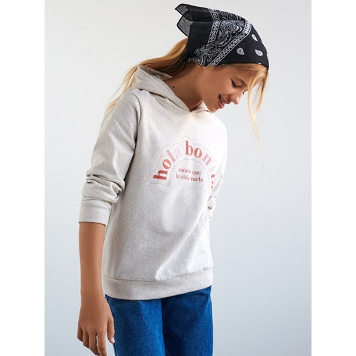 Sinsay - Bluza oversize z kapturem - Kremowy Sinsay 152 Sinsay
