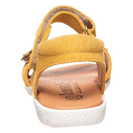 Skórzane sandały w kolorze żółtym Lamino 27 okazyjna cena Limango Polska