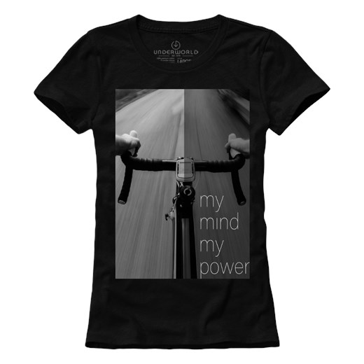 T-shirt damski UNDERWORLD Bike czarny ze sklepu morillo w kategorii Bluzki damskie - zdjęcie 134675697