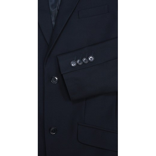Garnitur Granatowy Ślubny, Elegancki, SUPER SLIM, Zapinany na Dwa ...