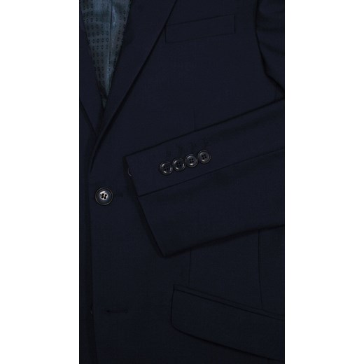 Garnitur Ślubny, Elegancki, Granatowy SUPER SLIM, Zapinany na Dwa ...