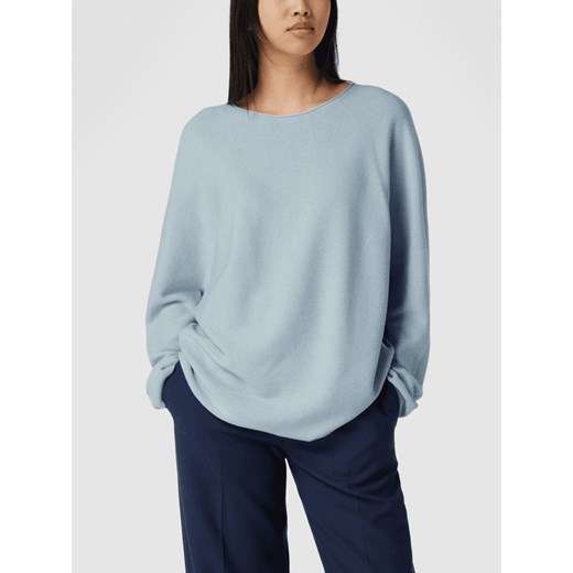Sweter z dzianiny z dekoltem w łódkę model ‘Falanda’ L Peek&Cloppenburg
