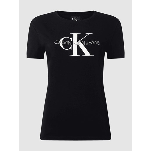 T-shirt z nadrukiem z logo L promocja Peek&Cloppenburg 