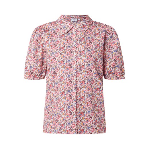 Koszula damska Saint Tropez z krótkim rękawem na wiosnę z w abstrakcyjne wzory 