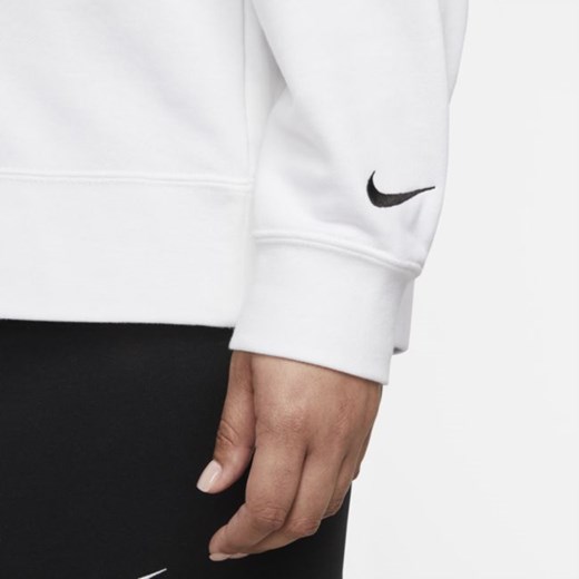 Damska bluza z kapturem Nike Sportswear (duże rozmiary) - Biel Nike 1X Nike poland