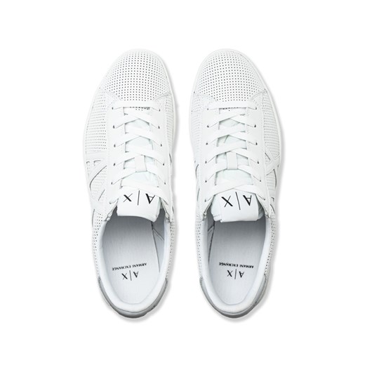 Sneakersy męskie białe Armani Exchange XUX016 XCC60 K626 Armani Exchange 45 Sneaker Peeker