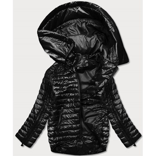 ASYMETRYCZNA KURTKA DAMSKA Z KAPTUREM CZARNA (PC-7510-1) Goodlookin.pl 56 goodlookin.pl