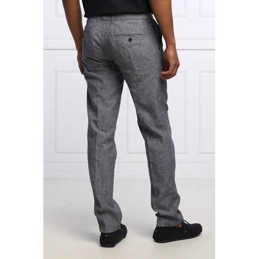 BOSS Lniane spodnie Crigan3-W | Regular Fit | stretch 52 wyprzedaż Gomez Fashion Store