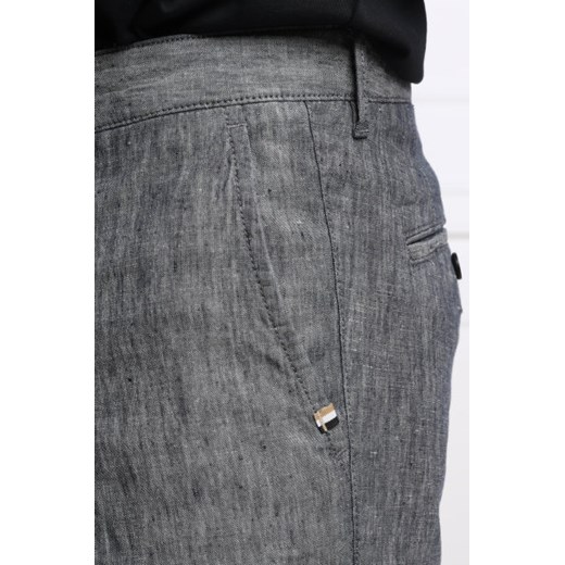 BOSS Lniane spodnie Crigan3-W | Regular Fit | stretch 52 okazja Gomez Fashion Store