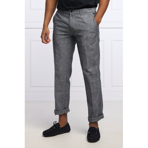 BOSS Lniane spodnie Crigan3-W | Regular Fit | stretch 52 wyprzedaż Gomez Fashion Store