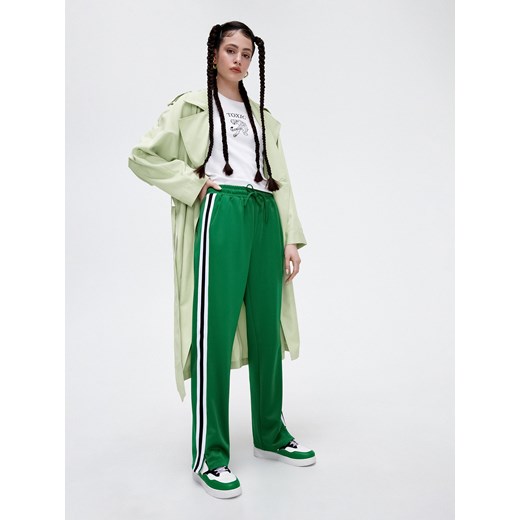 Cropp - Zielone spodnie straight - Zielony Cropp M Cropp