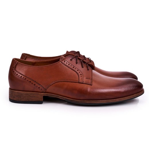 Bednarek Polish Shoes Męskie Skórzane Półbuty Z Jasną Podeszwą Bednarek Jasny Bednarek Polish Shoes 45 ButyModne.pl