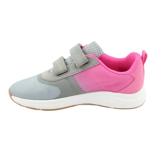 KangaROOS buty sportowe na rzepy 18506 grey/neon pink różowe szare Kangaroos 40 promocja ButyModne.pl