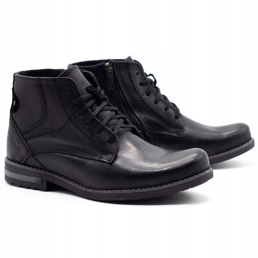 KOMODO Buty męskie zimowe 731K czarne Komodo 42 ButyModne.pl