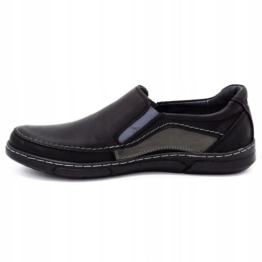 Olivier Buty męskie slip-on 283GT czarne Olivier 42 ButyModne.pl