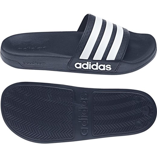 Klapki adidas Adilette Shower AQ1703 białe granatowe 40,5 ButyModne.pl