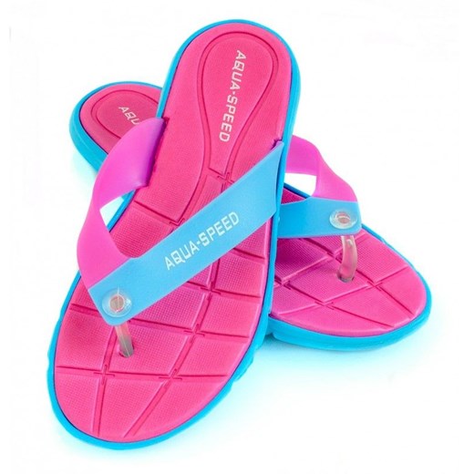 Klapki Aqua-Speed Bali różowo-niebieskie 03 479 różowe Aqua-speed 40 promocyjna cena ButyModne.pl