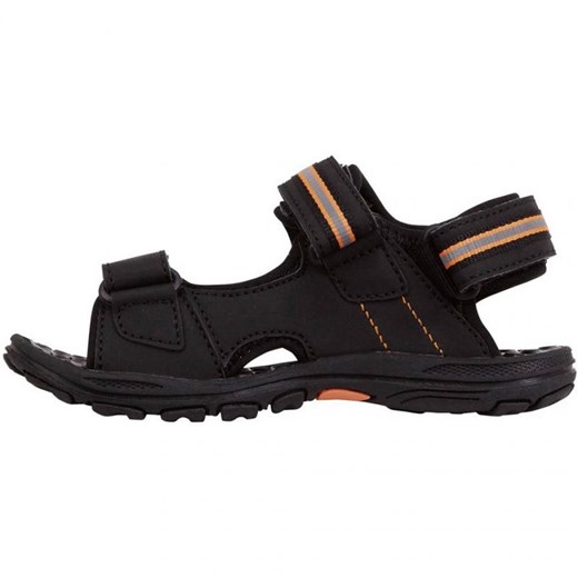 Sandały Kappa Symi T Footwear Jr 260685T 1144 czarne pomarańczowe Kappa 39 ButyModne.pl