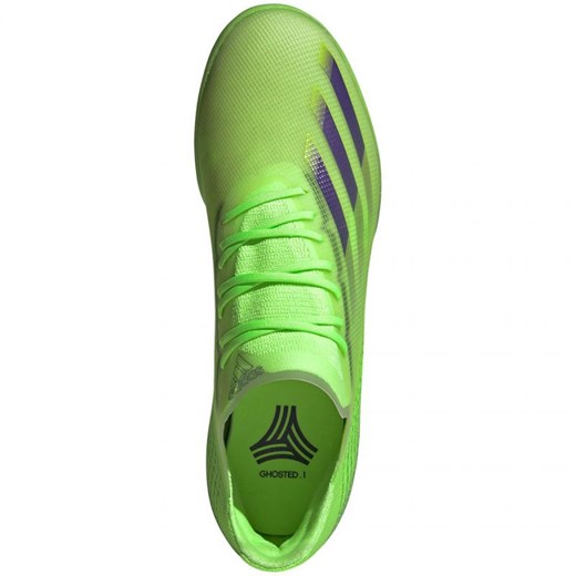 Buty piłkarskie adidas X Ghosted.1 In M EH8170 zielone wielokolorowe 44 2/3 ButyModne.pl