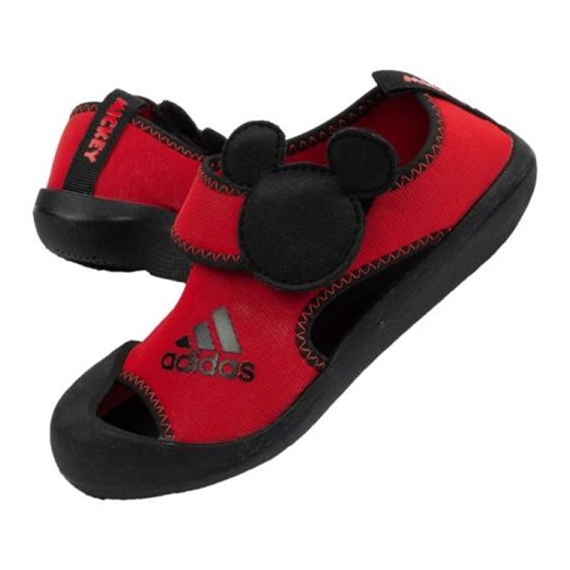 Sandały adidas Jr F35863 czerwone 34 ButyModne.pl