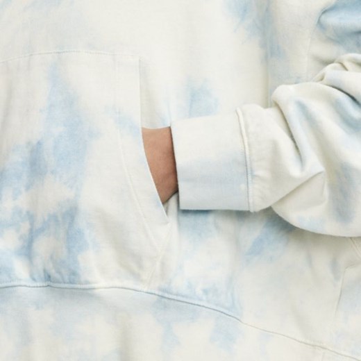 Dżersejowa bluza z kapturem z efektem sprania Nike Sportswear - Niebieski Nike M okazyjna cena Nike poland