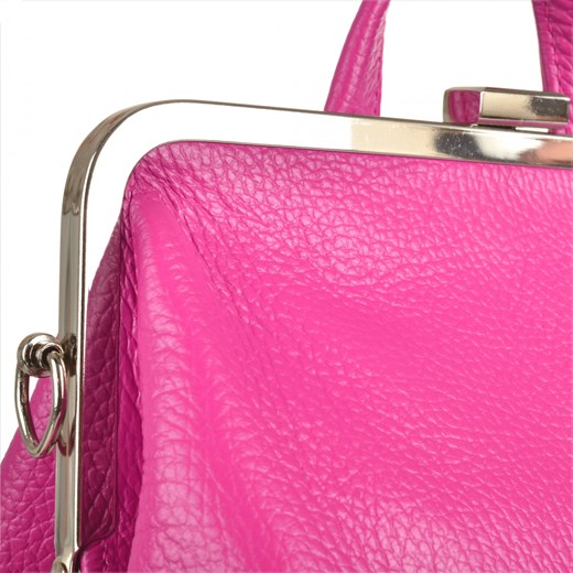 Różowy plecak Genuine Leather 