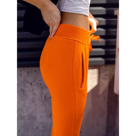 Pomarańczowe spodnie dresowe damskie Denley CK-01B L denley damskie